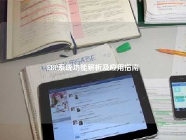 ERP系统功能解析及应用指南