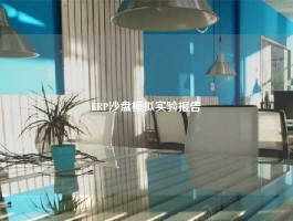 ERP沙盘模拟实验报告