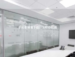 手机看预算下载什么软件好用