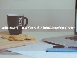 鼎捷ERP软件一套大约多少钱？如何选择最合适的方案？