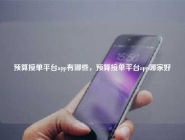 预算接单平台app有哪些，预算接单平台app哪家好