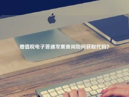 增值税电子普通发票查询如何获取代码？