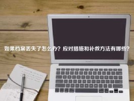 如果档案丢失了怎么办？应对措施和补救方法有哪些？