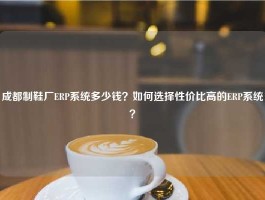 成都制鞋厂ERP系统多少钱？如何选择性价比高的ERP系统？