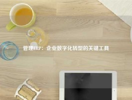 管理ERP：企业数字化转型的关键工具