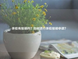 体检有报销吗？如何进行体检报销申请？