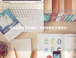 电网预算软件有哪些，电网预算软件哪家好