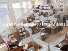 台北制鞋厂ERP系统报价是多少？如何选择合适方案？