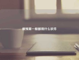做预算一般都用什么软件