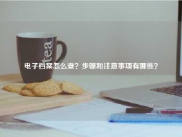 电子档案怎么查？步骤和注意事项有哪些？