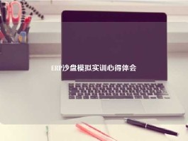 ERP沙盘模拟实训心得体会