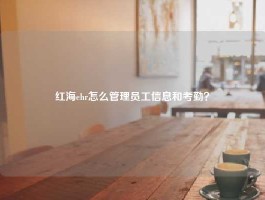 红海ehr怎么管理员工信息和考勤？