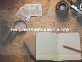 政府投资项目管理系统有哪些？哪个好用？