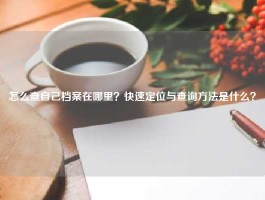 怎么查自己档案在哪里？快速定位与查询方法是什么？