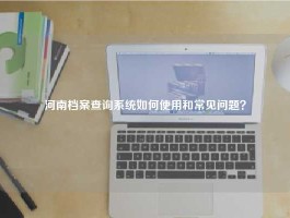 河南档案查询系统如何使用和常见问题？
