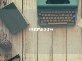 ERP软件系统详解