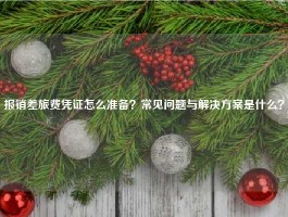 报销差旅费凭证怎么准备？常见问题与解决方案是什么？