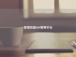 智慧校园ERP管理平台