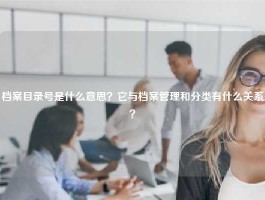 档案目录号是什么意思？它与档案管理和分类有什么关系？