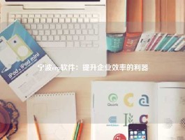 宁波erp软件：提升企业效率的利器
