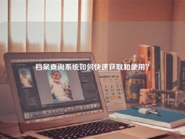 档案查询系统如何快速获取和使用？